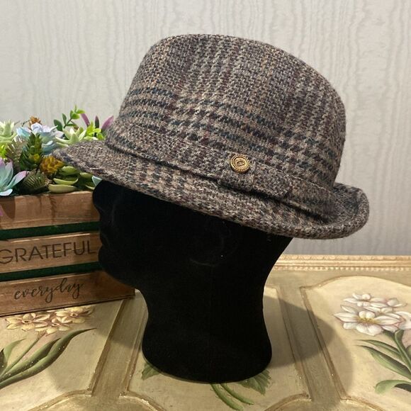 Vintage Pendleton 100% Virgin Wool Tweed Hat Made in USA - Picture 1 of 16
